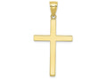 FJC Finejewelers 10k Yellow Gold 3d Stick Cross Charm