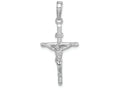 FJC Finejewelers 10k White Gold Stick Style Crucifix Charm