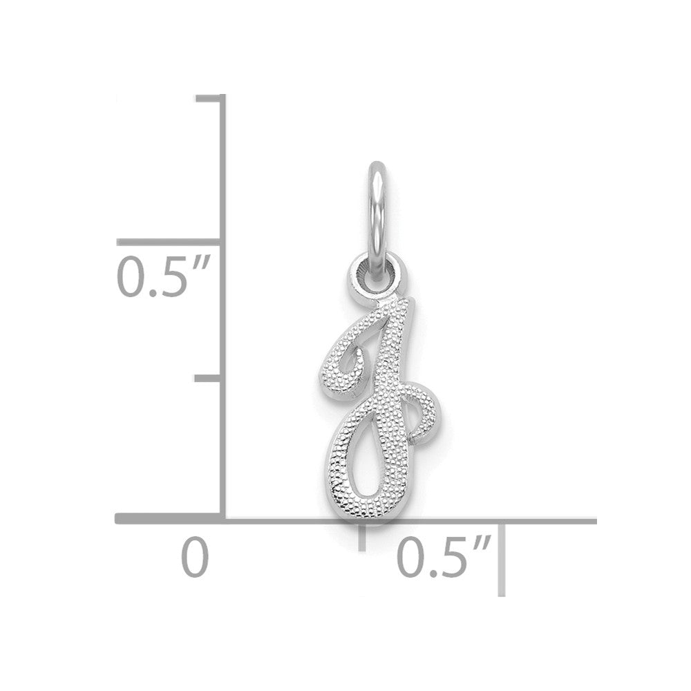 FJC Finejewelers 10k White Gold Initial J Charm