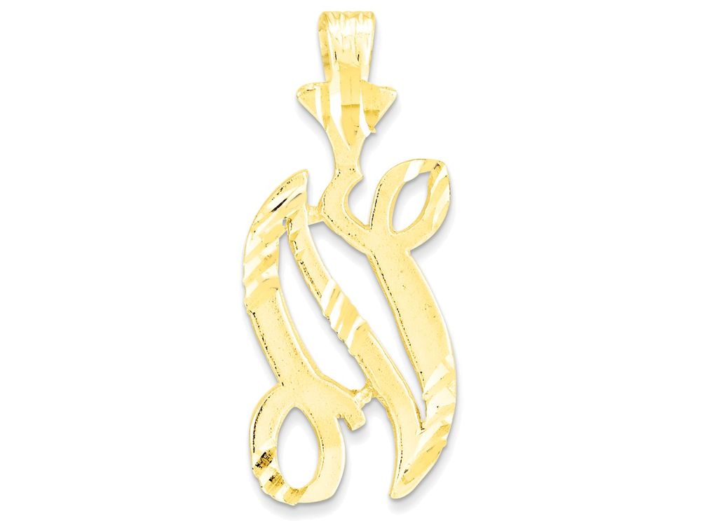 FJC Finejewelers 10k Initial N Charm