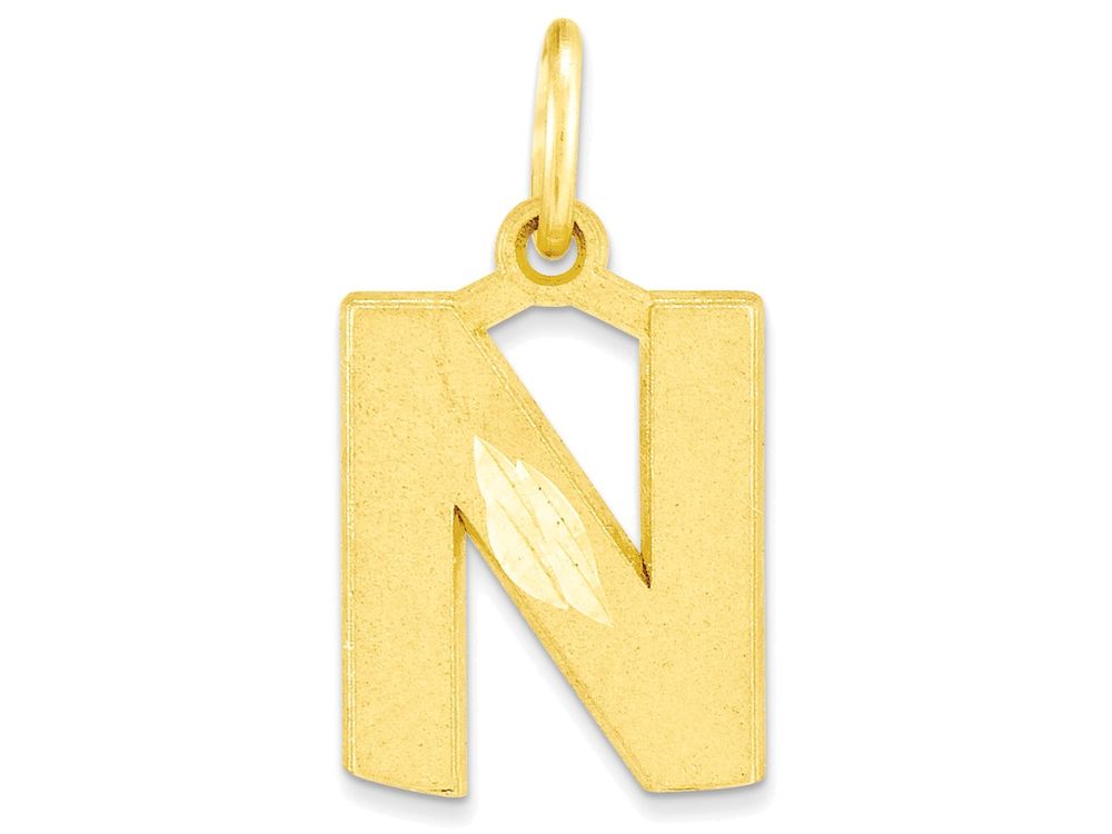FJC Finejewelers 10k Initial N Charm