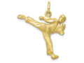 FJC Finejewelers 10k Yellow Gold Solid Karate Person Charm