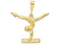 FJC Finejewelers 10k Yellow Gold Solid Gymnast Charm