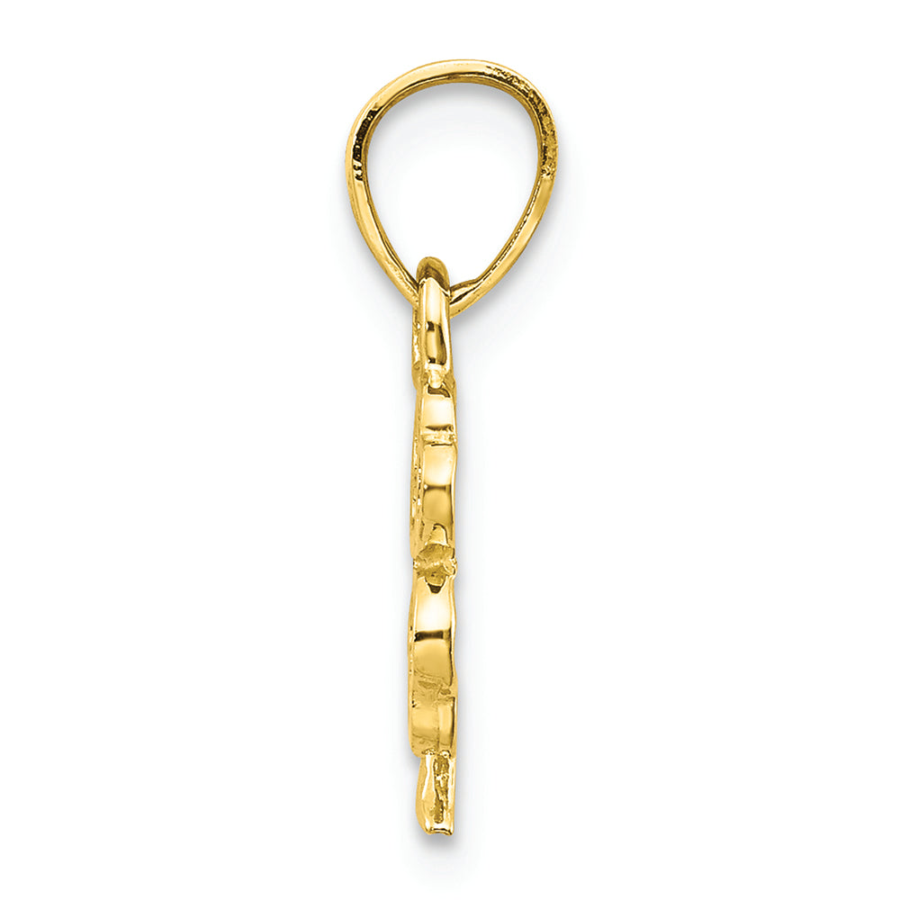 FJC Finejewelers 10k Yellow Gold Four Leaf Clover Charm