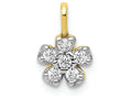 FJC Finejewelers 10k Yellow Gold Small CZ Flower Charm