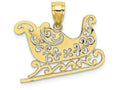 FJC Finejewelers 10k Yellow Gold Polished Sleigh Charm