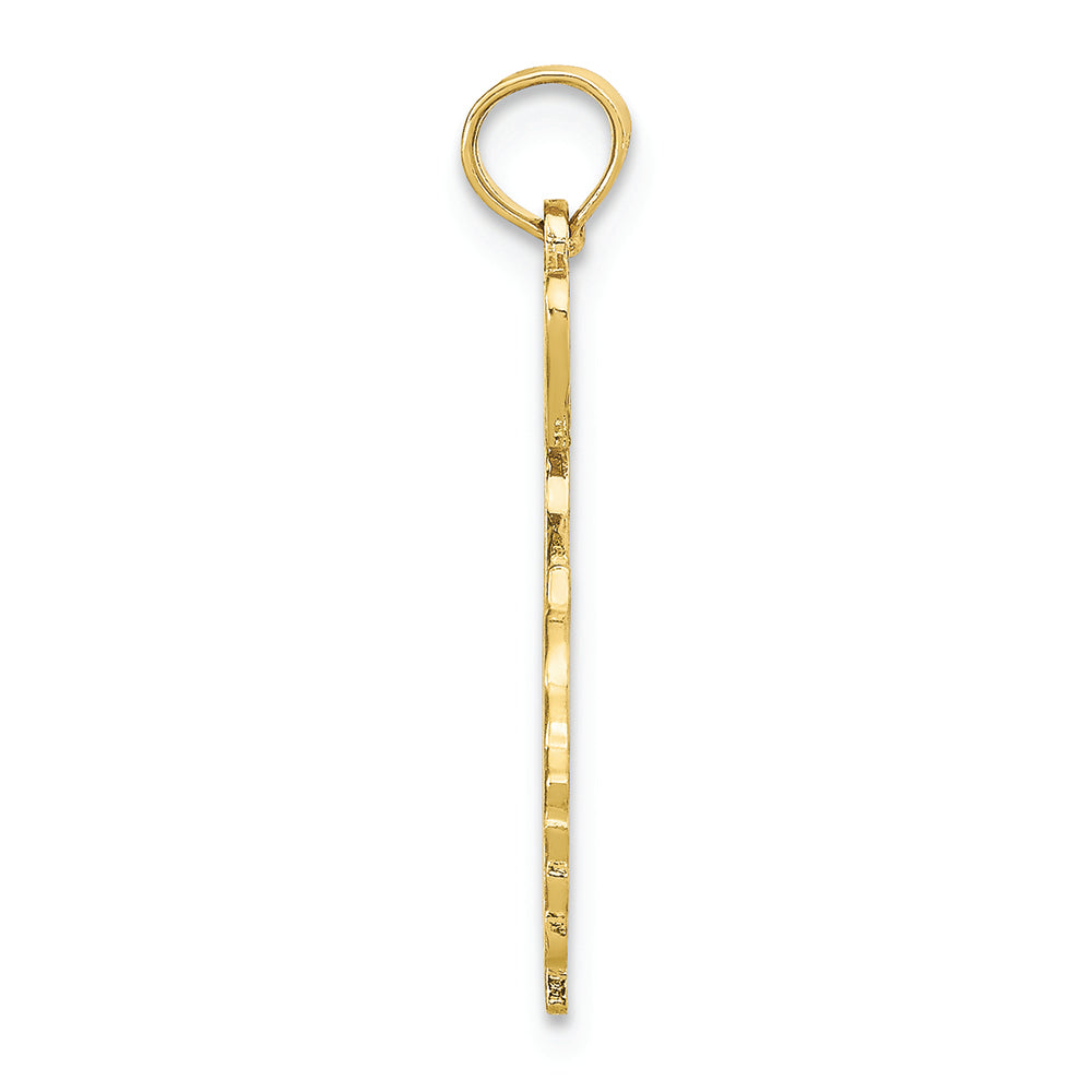 FJC Finejewelers 10k Yellow Gold Solid Georgia State Charm