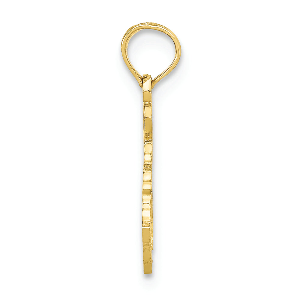 FJC Finejewelers 10k Yellow Gold Solid Kentucky State Charm