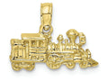FJC Finejewelers 10k Yellow Gold 3d Locomotive Charm