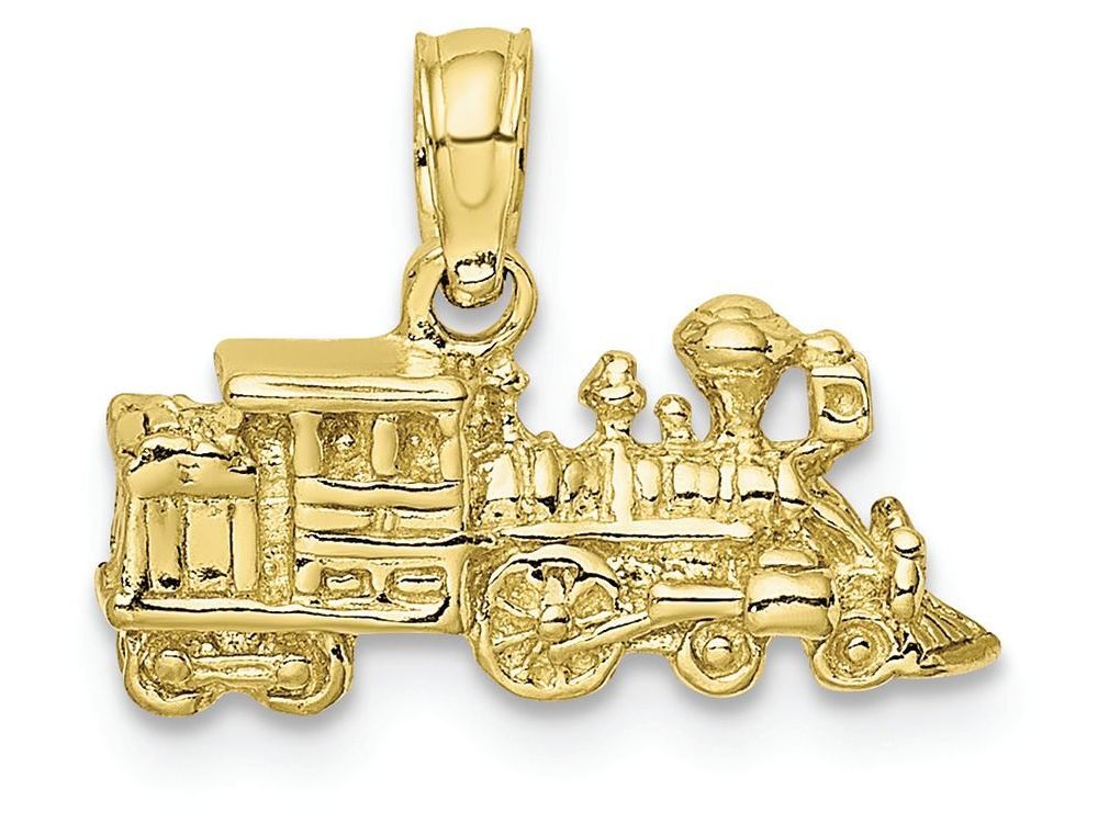 FJC Finejewelers 10k Yellow Gold 3d Locomotive Charm