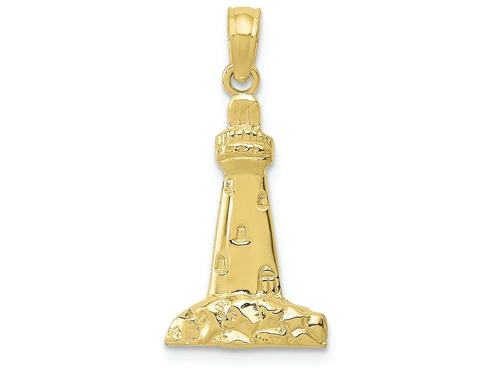 FJC Finejewelers 10k Yellow Gold Lighthouse Charm