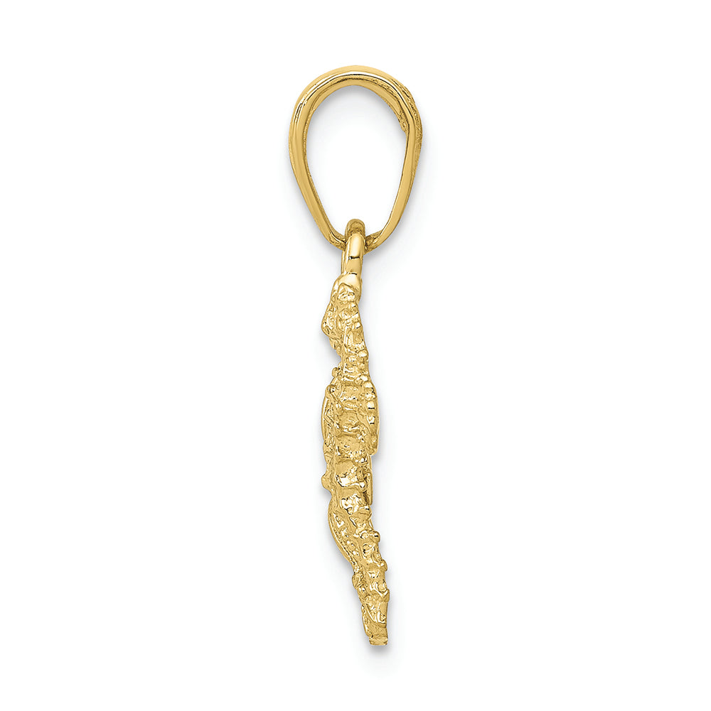 FJC Finejewelers 10k Yellow Gold Starfish Seahorse Charm