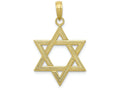 FJC Finejewelers 10k Yellow Gold Polished Star Of David Charm