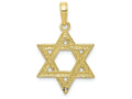 FJC Finejewelers 10k Yellow Gold Star Of David Charm
