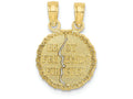 FJC Finejewelers 10k Yellow Gold Best Friends Forever Break Apart Charm