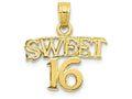 FJC Finejewelers 10k Yellow Gold Sweet 16 Charm
