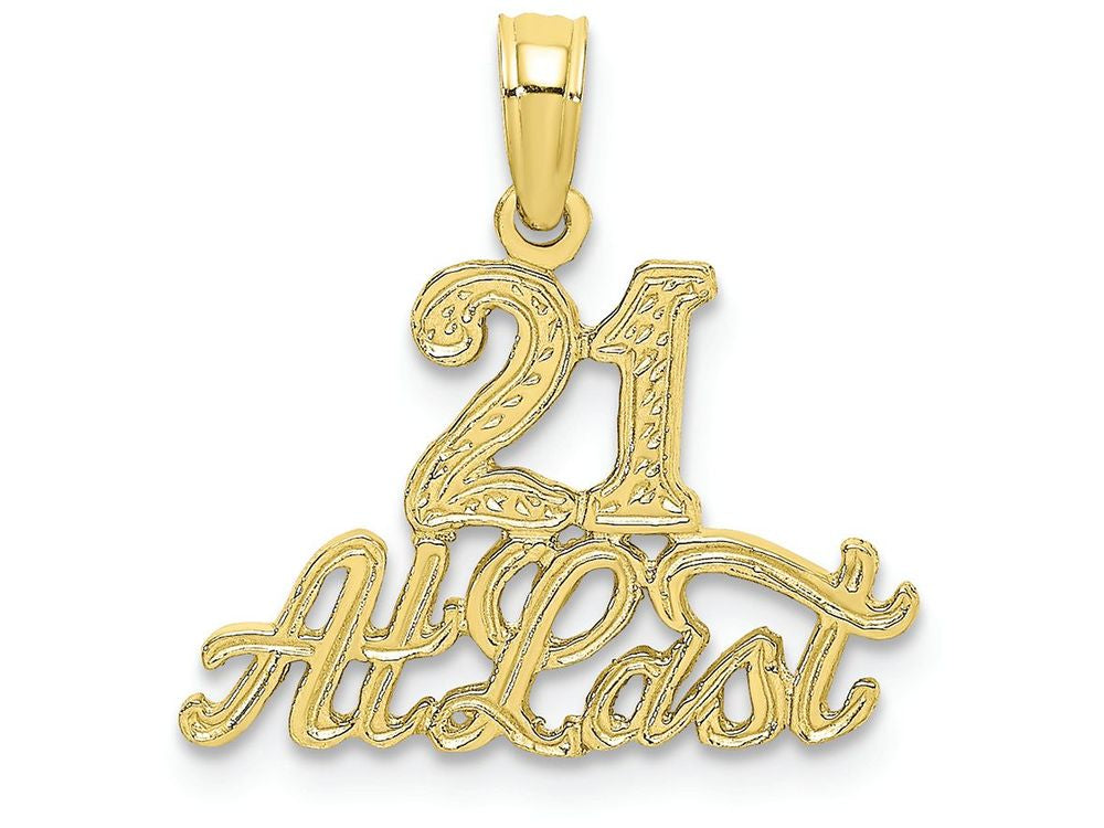 FJC Finejewelers 10k Yellow Gold 21 At Last Charm
