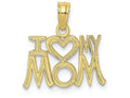 FJC Finejewelers 10k Yellow Gold I Heart My Mom Charm