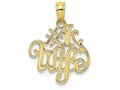 FJC Finejewelers 10k Yellow Gold #1 Wife Charm