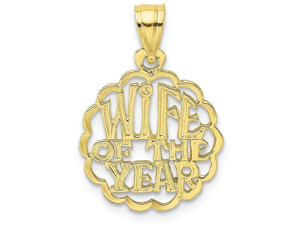 FJC Finejewelers 10k Yellow Gold Wife Of The Year Charm