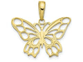 FJC Finejewelers 10k Yellow Gold Butterfly Cut-out Charm