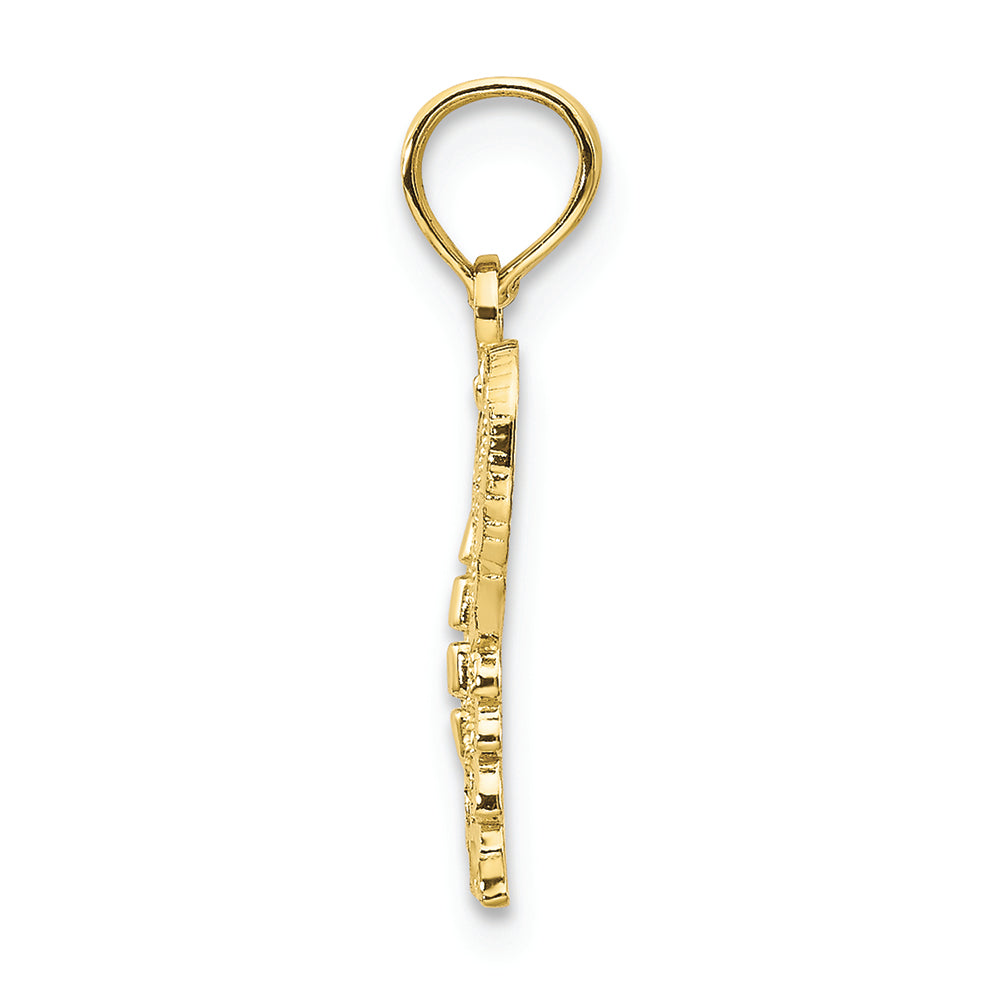 FJC Finejewelers 10k Yellow Gold Bright Cut Butterfly Charm