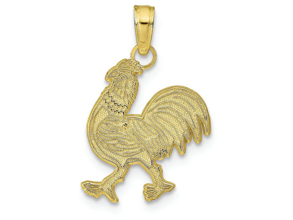 FJC Finejewelers 10k Yellow Gold Rooster Charm
