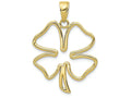 FJC Finejewelers 10k Yellow Gold 4-leaf Clover Charm