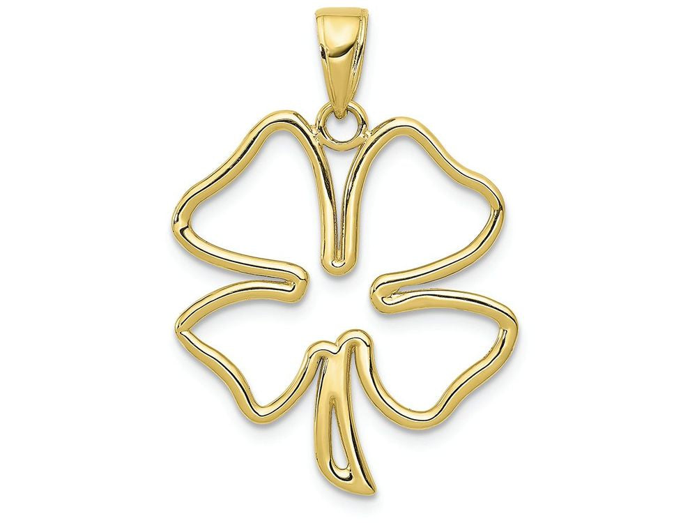 FJC Finejewelers 10k Yellow Gold 4-leaf Clover Charm