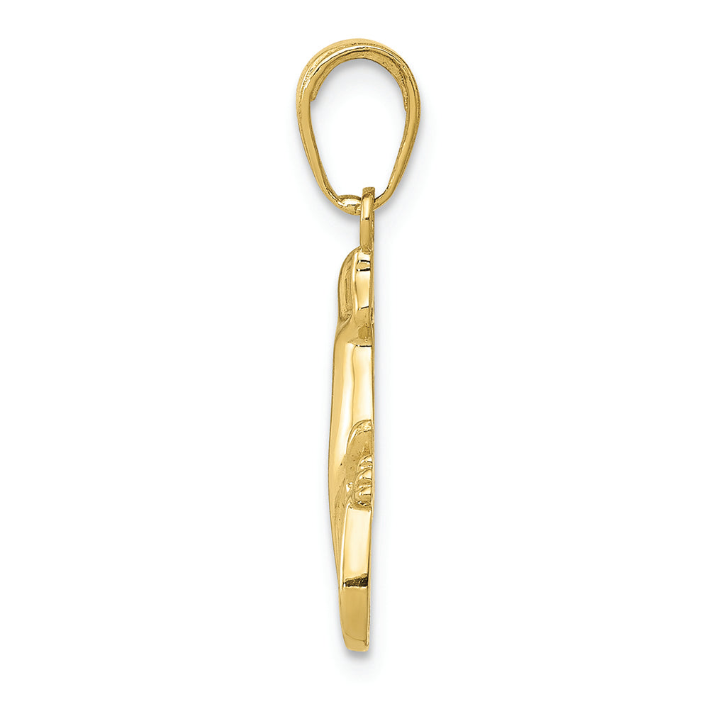 FJC Finejewelers 10k Yellow Gold Mini Gecko Charm Polish