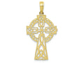 FJC Finejewelers 10k Yellow Gold Polished Celtic Cross Charm
