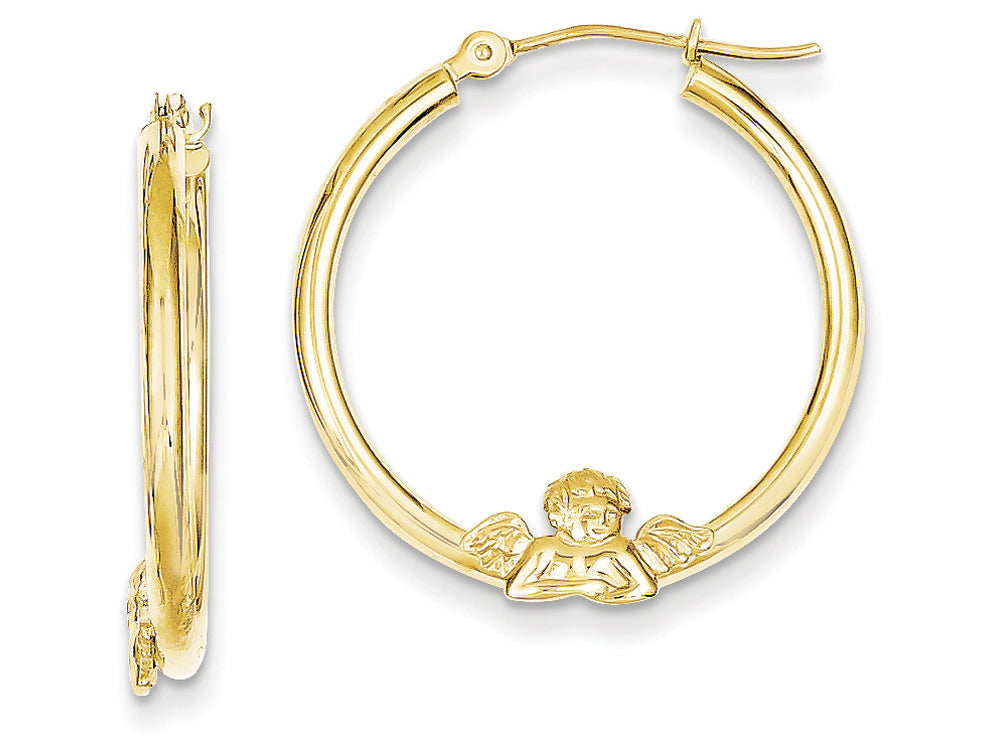FJC Finejewelers 10k Angel Hoop Earrings