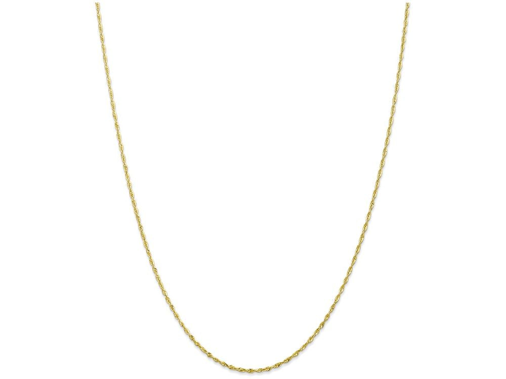 FJC Finejewelers 9 Inch 10k 1.5mm bright-cut Extra-lite Rope Chain Ankle Bracelet