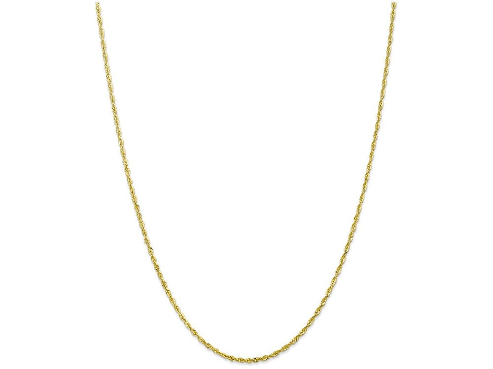 FJC Finejewelers 16 Inch 10k 2.0mm bright-cut Extra-lite Rope Chain Necklace