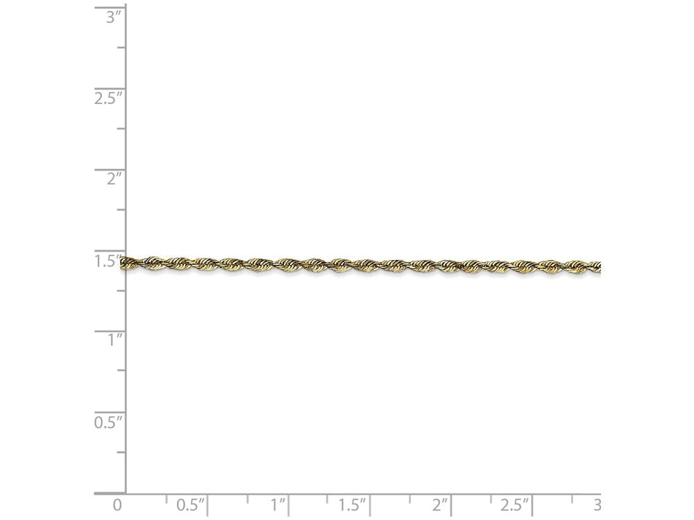 FJC Finejewelers 30 Inch 10k 2.0mm bright-cut Extra-lite Rope Chain Necklace
