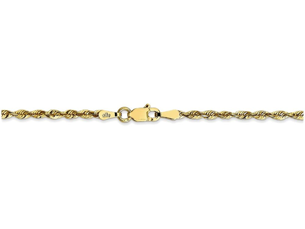 FJC Finejewelers 18 Inch 10k 2.25mm bright-cut Extra-lite Rope Chain Necklace