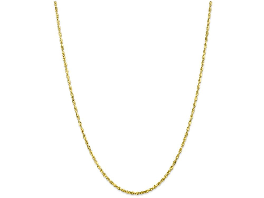 FJC Finejewelers 18 Inch 10k 2.25mm bright-cut Extra-lite Rope Chain Necklace