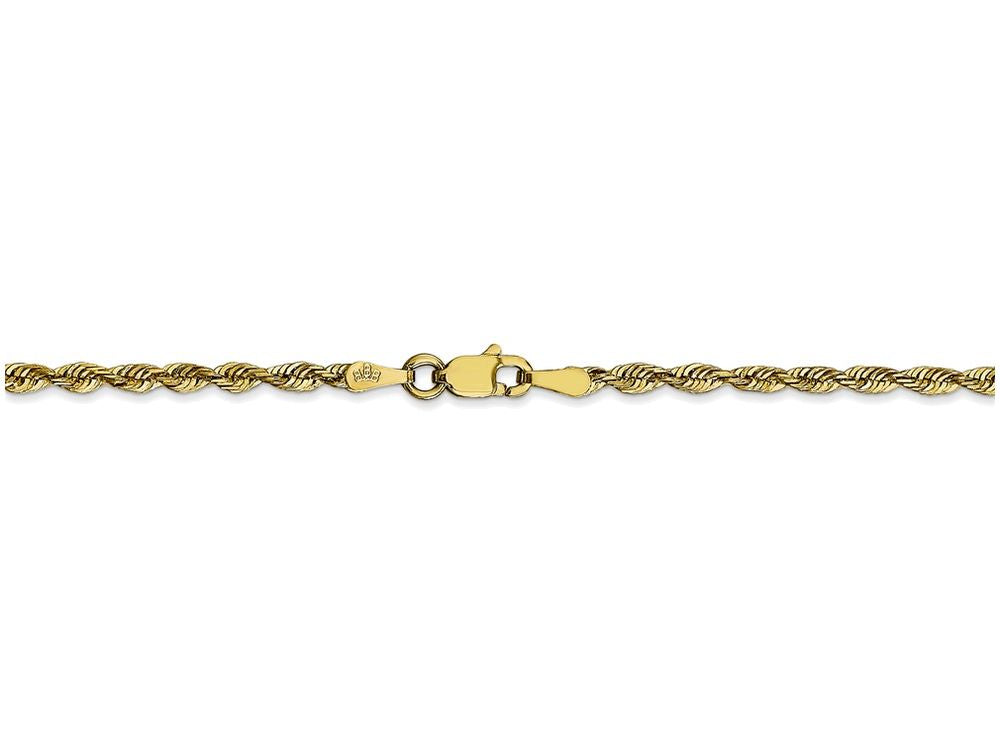 FJC Finejewelers 24 Inch 10k 2.55mm bright-cut Extra-lite Rope Chain Necklace