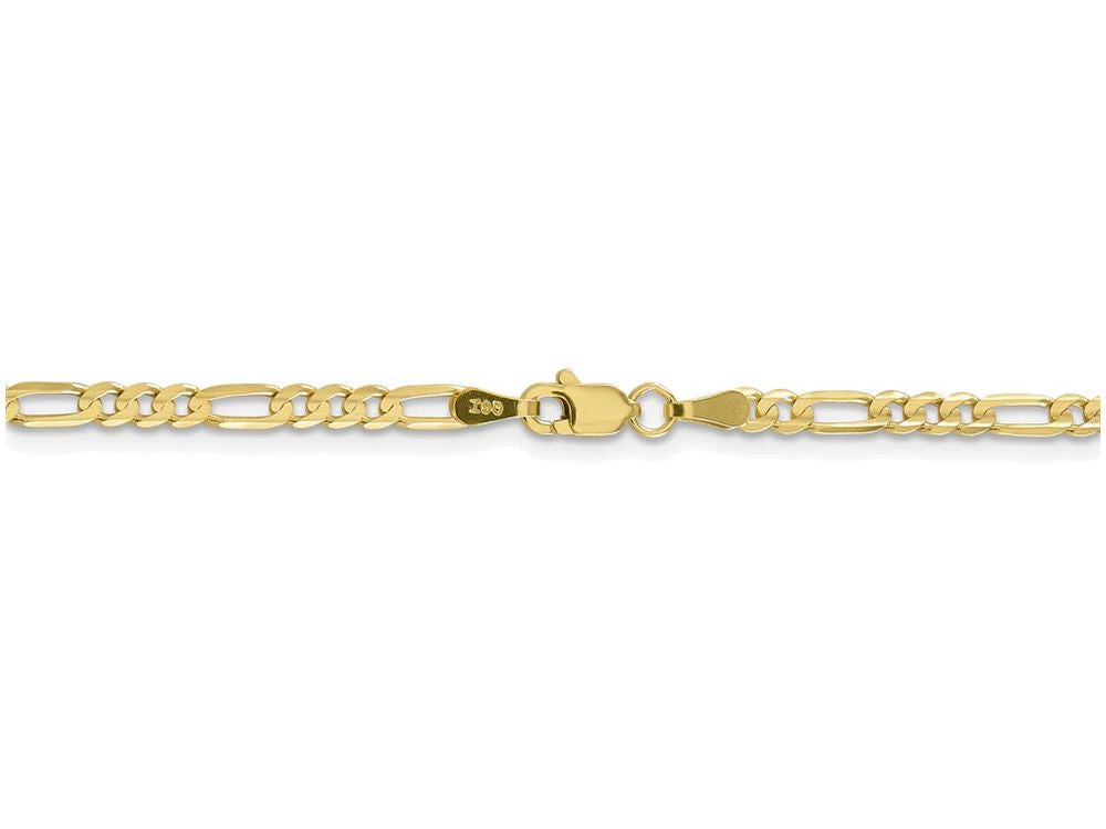 FJC Finejewelers 7 Inch 10k 3.0mm Figaro Chain Bracelet
