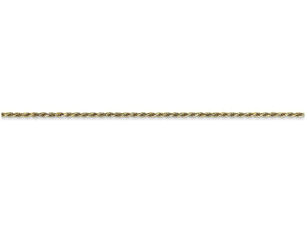 FJC Finejewelers 22 Inch 10k 1.0mm Machine Made bright-cut Rope Chain Necklace