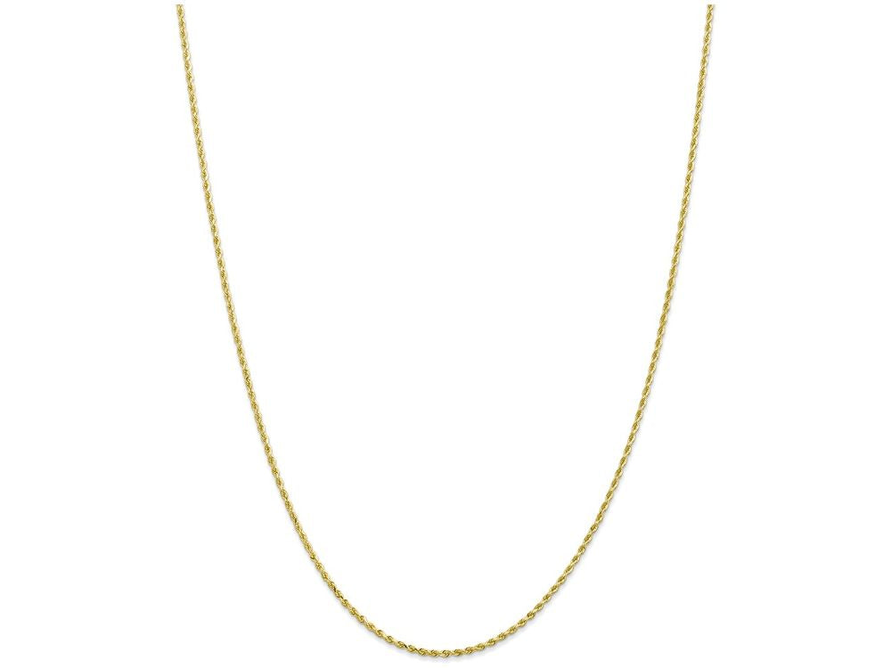 FJC Finejewelers 8 Inch 10k 1.75mm Handmade bright-cut Rope Chain Bracelet