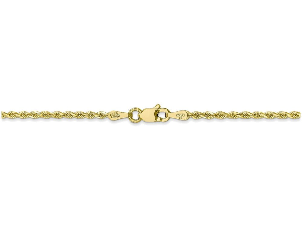FJC Finejewelers 30 Inch 10k 2mm Handmade bright-cut Rope Chain Necklace