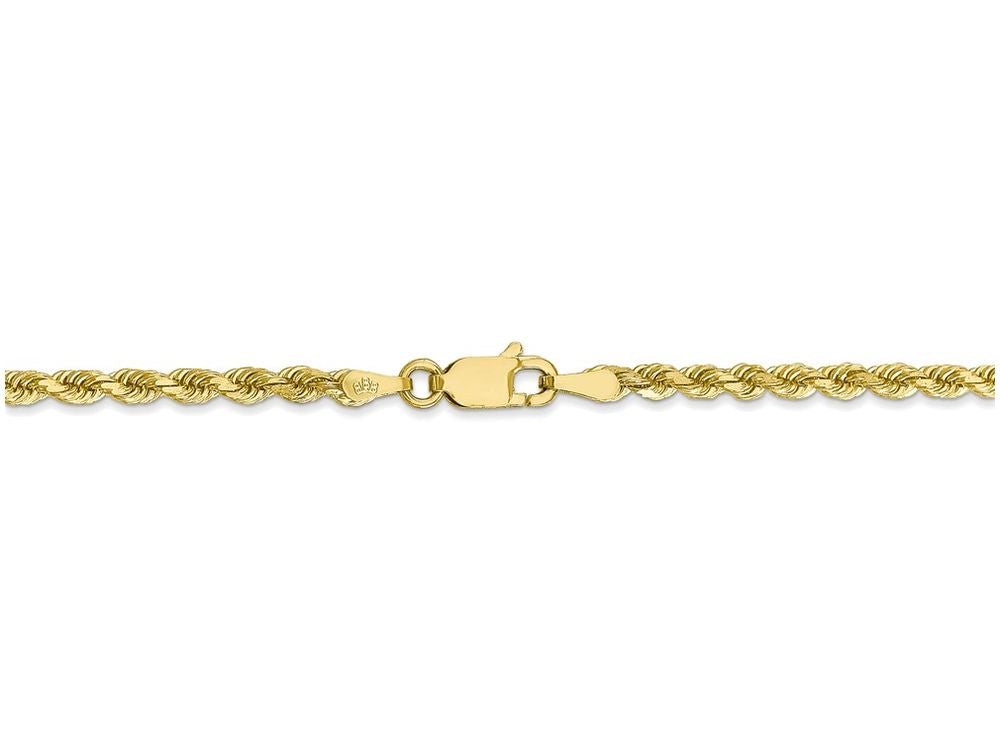FJC Finejewelers 16 Inch 10k 2.75mm Handmade bright-cut Rope Chain Necklace