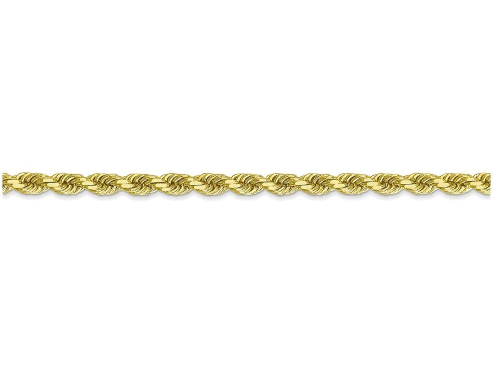 FJC Finejewelers 30 Inch 10k 3.5mm Handmade bright-cut Rope Chain Necklace
