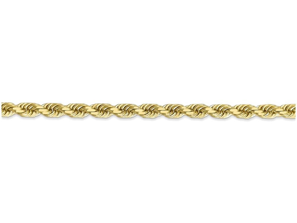 FJC Finejewelers 22 Inch 10k 5mm Handmade bright-cut Rope Chain Necklace