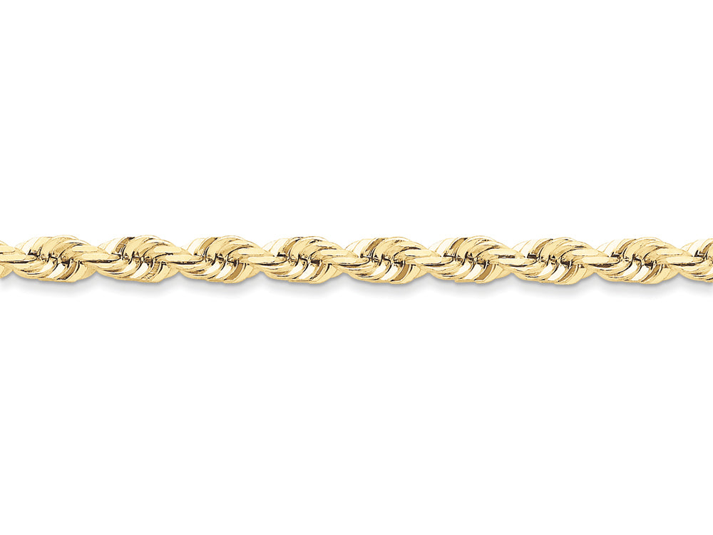 FJC Finejewelers 20 Inch 10k 6mm Handmade bright-cut Rope Chain Necklace