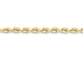 FJC Finejewelers 22 Inch 10k 6mm Handmade bright-cut Rope Chain Necklace