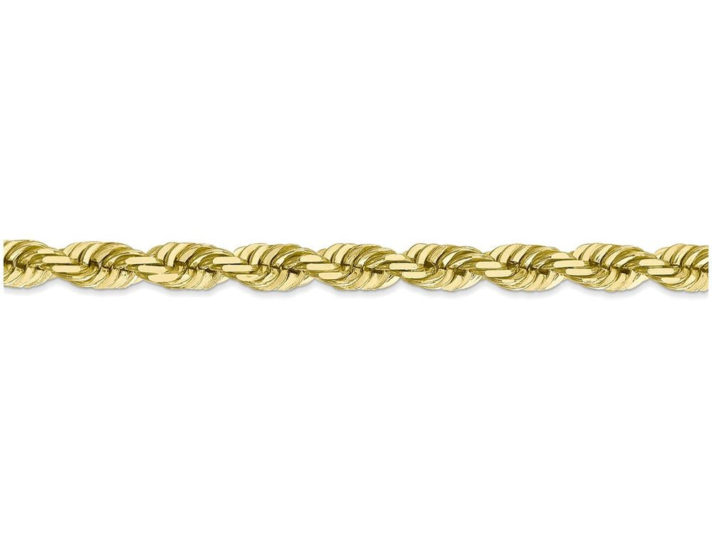 FJC Finejewelers 8 Inch 10k 6mm Handmade bright-cut Rope Chain Bracelet