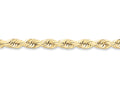FJC Finejewelers 24 Inch 10k 7mm Handmade bright-cut Rope Chain Necklace
