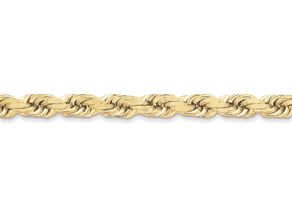 FJC Finejewelers 24 Inch 10k 8mm Handmade bright-cut Rope Chain Necklace